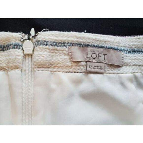 Ann Taylor Loft Skirt Size 12 Women's Short Wrap Business Career Multicolor - Picture 3 of 7